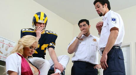 Enchanting canadian milf Shyla Stylez in uniform outfit drilled after good blowjob 